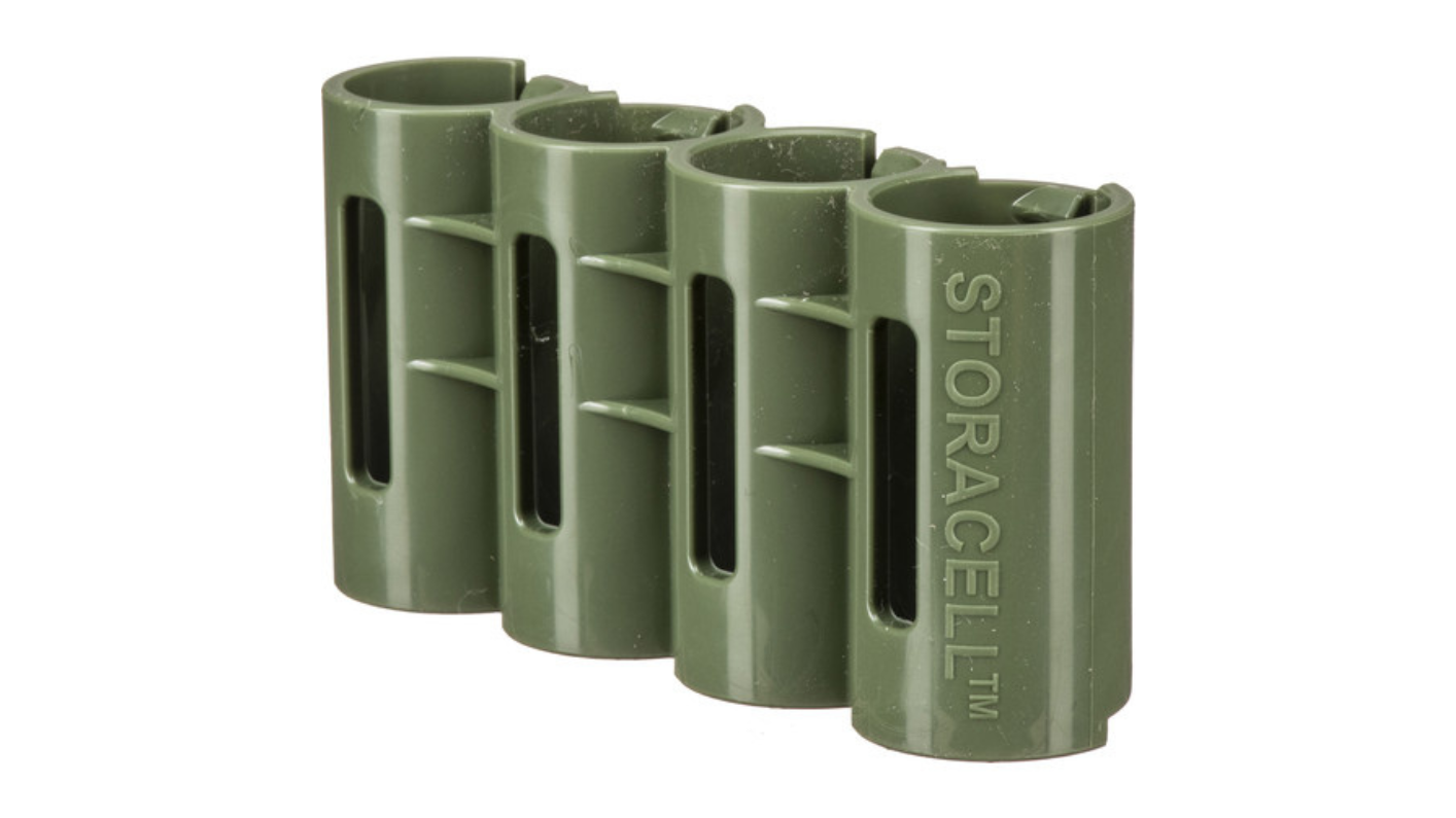 Storacell SlimLine CR123 4 Pack (Military Green)