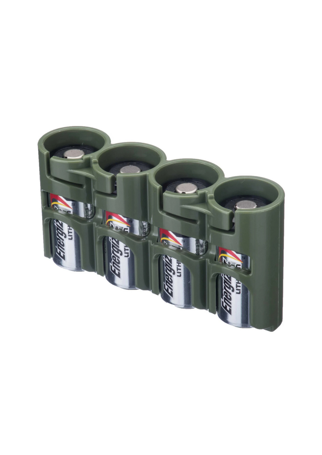 Storacell SlimLine CR123 4 Pack (Military Green)