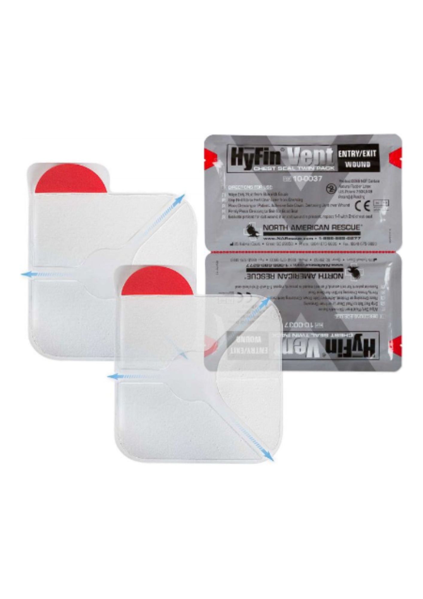 NAR HyFin Vent Chest Seal Twin Pack