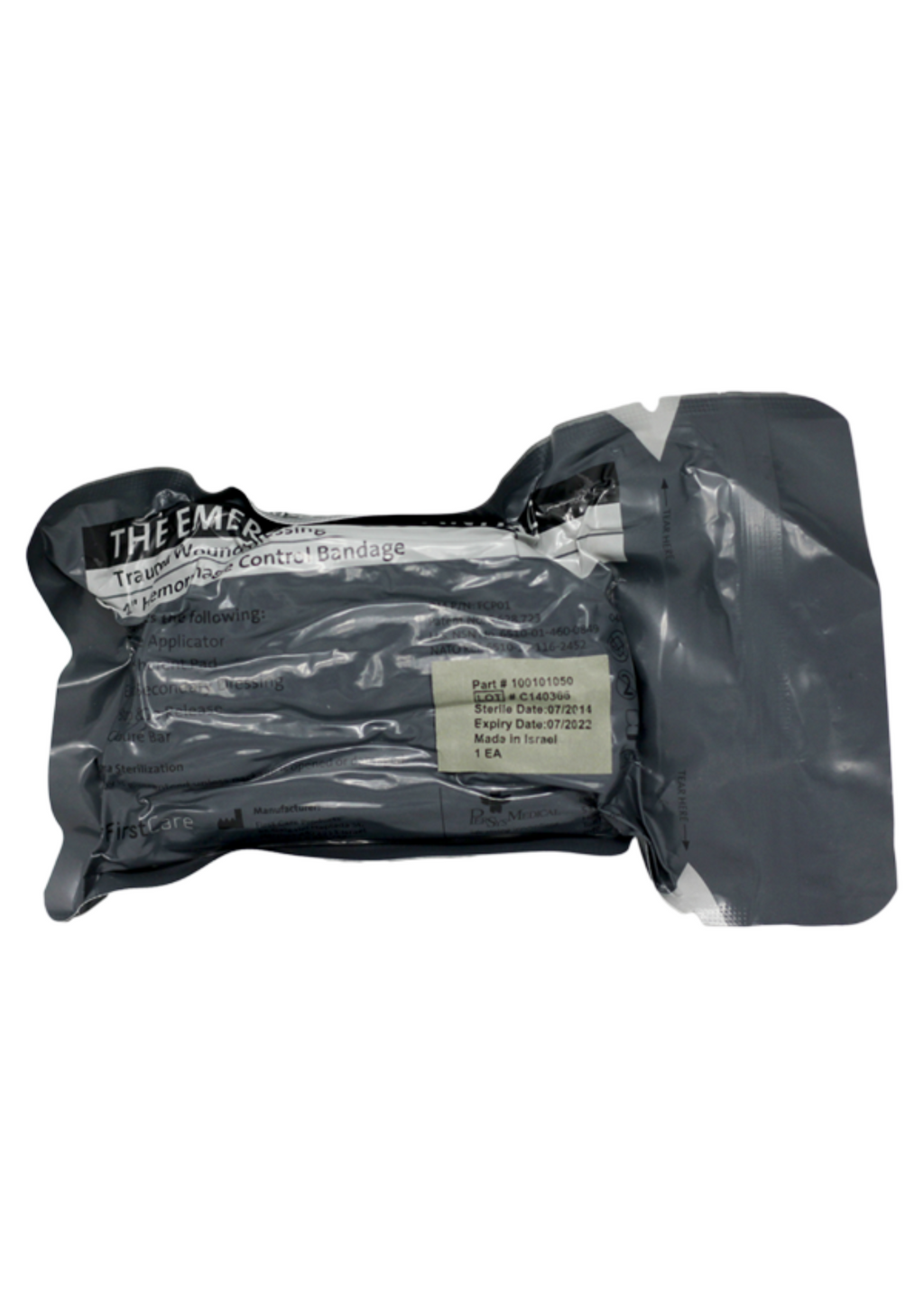 Israeli 4" Bandage with Pressure Bar