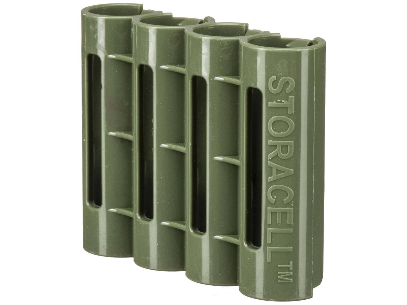Storacell SlimLine 4 AA Pack Battery Caddy (Military Green)