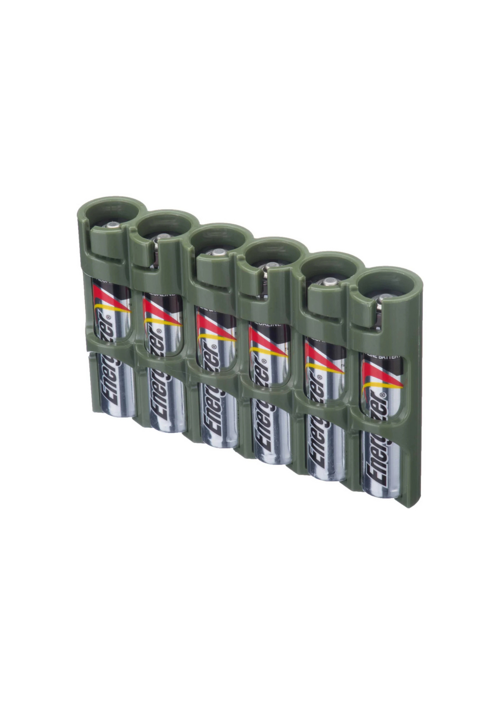 Storacell SlimLine 6 AAA Pack Battery Caddy (Military Green)