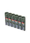 Storacell SlimLine 6 AAA Pack Battery Caddy (Military Green)