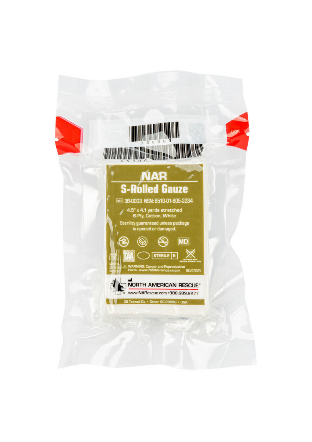 NAR S-Rolled Gauze