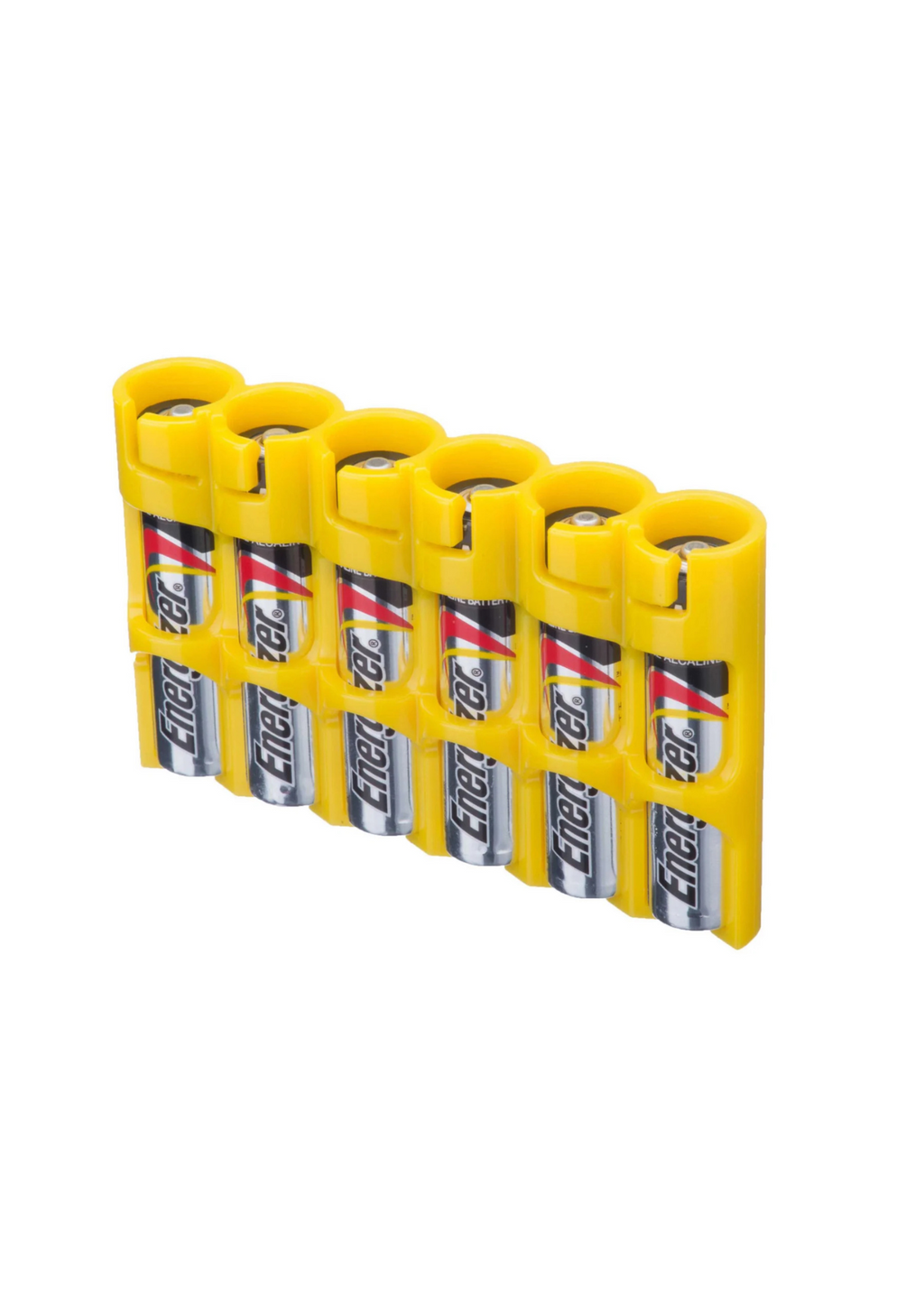 Storacell SlimLine 6 AAA Pack Battery Caddy (Yellow)